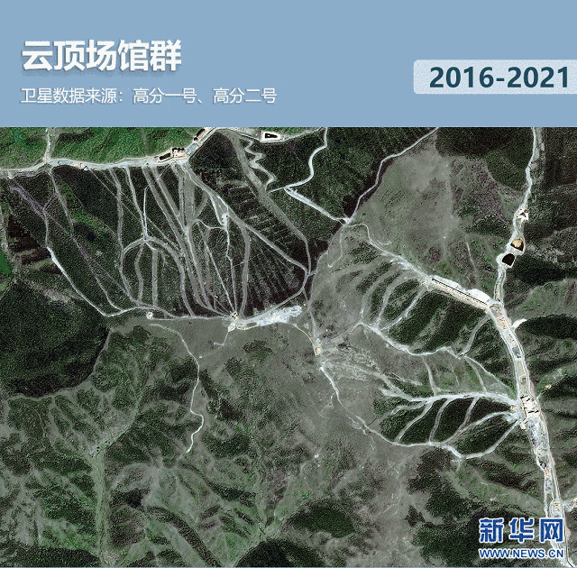 衛(wèi)星見證，這里如何變身“冬奧小城”