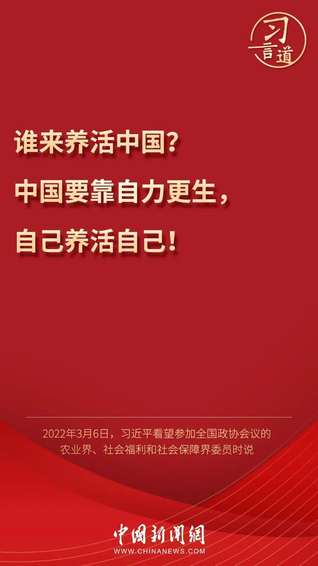 習(xí)言道丨習(xí)近平為何再答“誰來養(yǎng)活中國”？