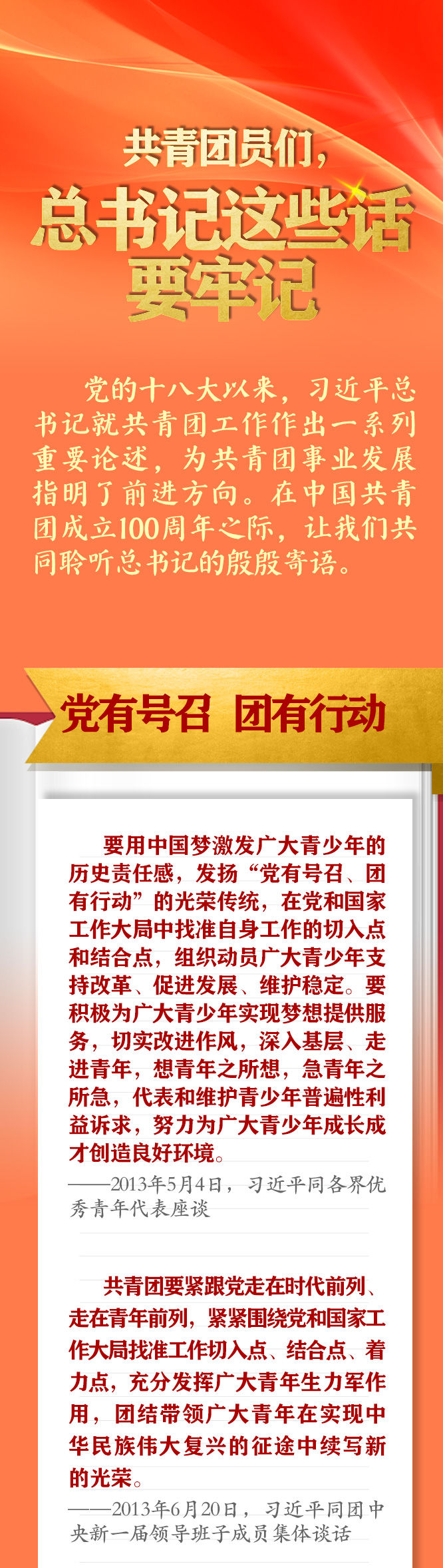手繪長卷 | 共青團員們，總書記這些話要牢記