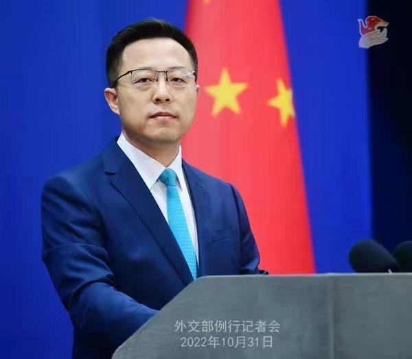 外交部發(fā)言人趙立堅。 薛偉 攝