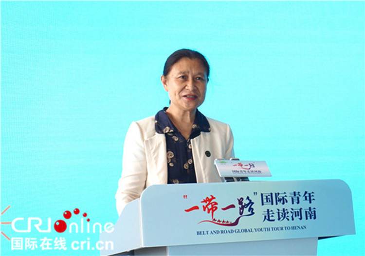 中國人民對外友好協(xié)會(huì)二級巡視員李冬梅致辭。賈親親 攝