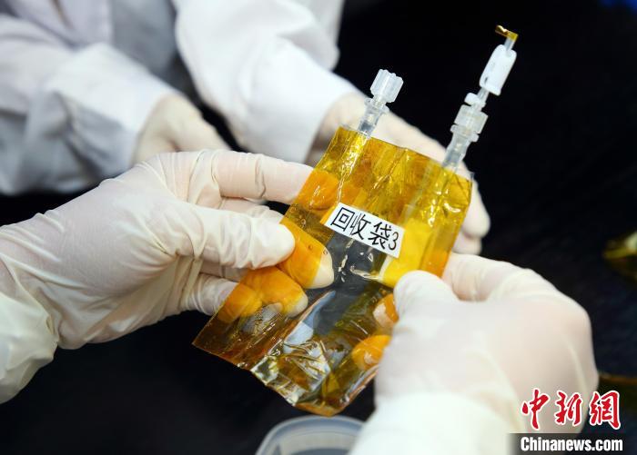 隨神舟十五號(hào)返回地面的空間科學(xué)實(shí)驗(yàn)樣品。　中科院空間應(yīng)用中心 供圖