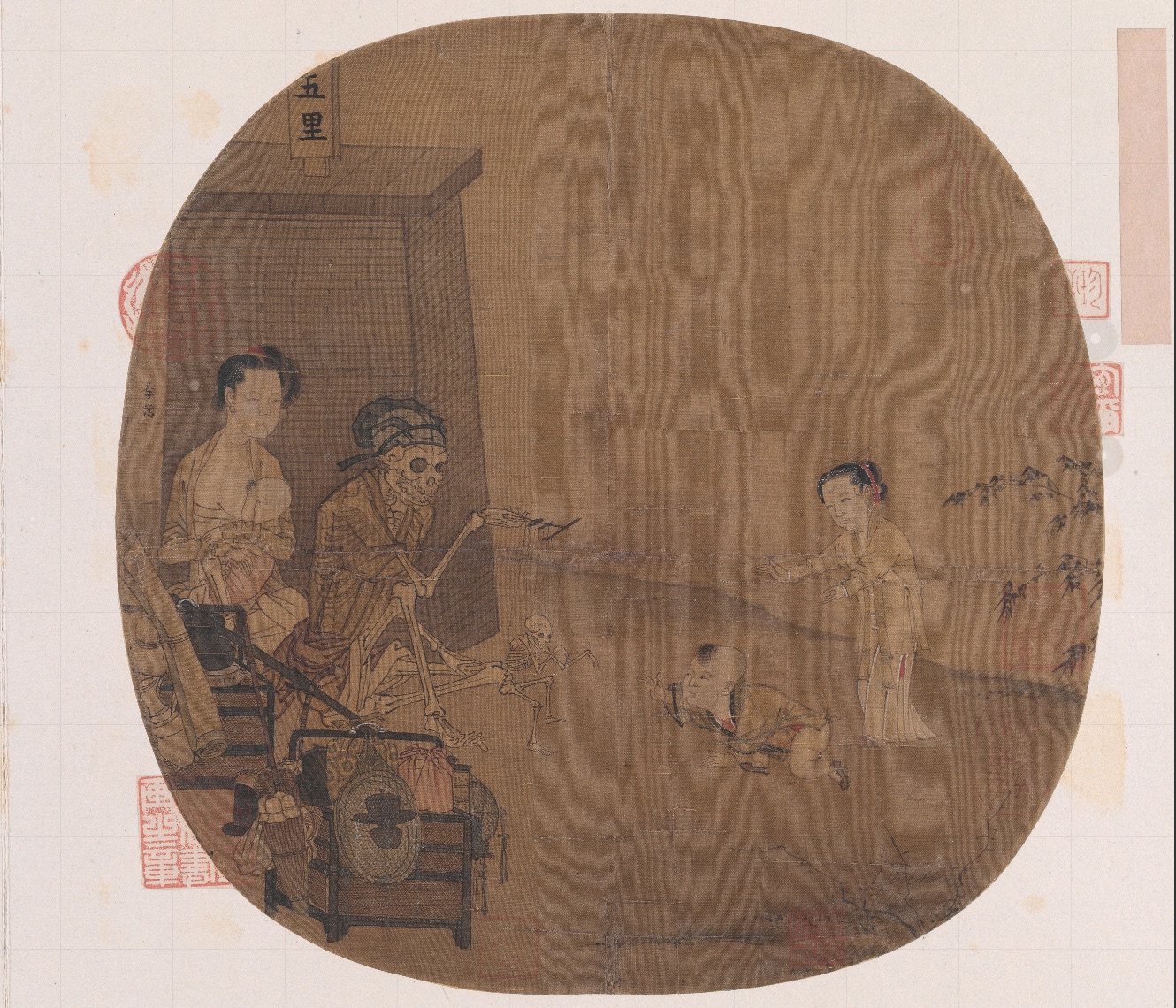 南宋名畫《骷髏幻戲圖》。圖片來源：故宮博物院官方網(wǎng)站