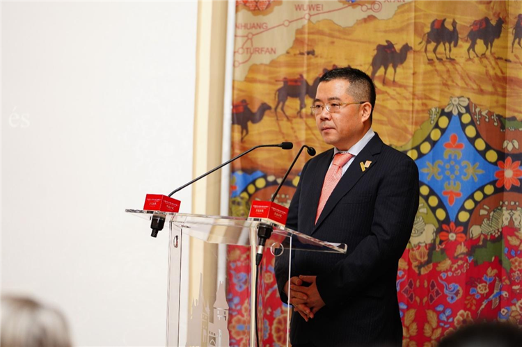 中國駐匈牙利大使龔韜。布達(dá)佩斯中國文化中心供圖
