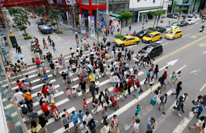 圖為信義商圈。圖片來(lái)源：臺(tái)灣“中時(shí)新聞網(wǎng)”。