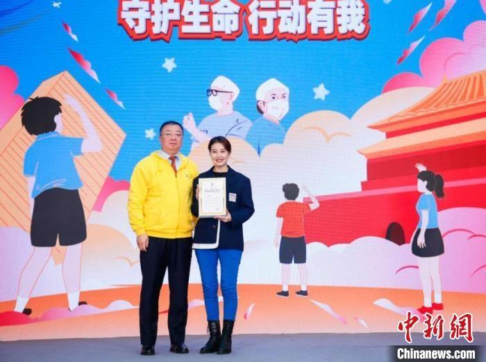演員周海媚受邀參與公益活動(dòng)?！」鶆P敏 攝