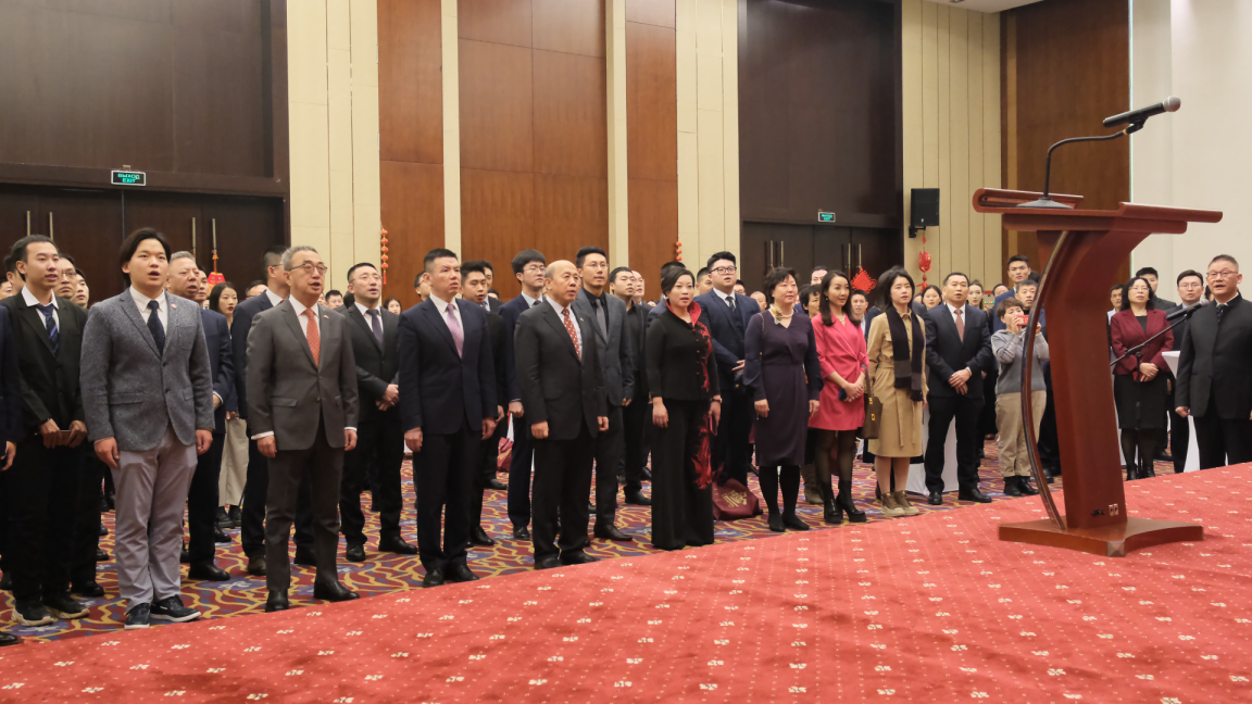 駐白俄羅斯使館2024年新春招待會(huì)現(xiàn)場(chǎng)。 駐白俄羅斯使館供圖