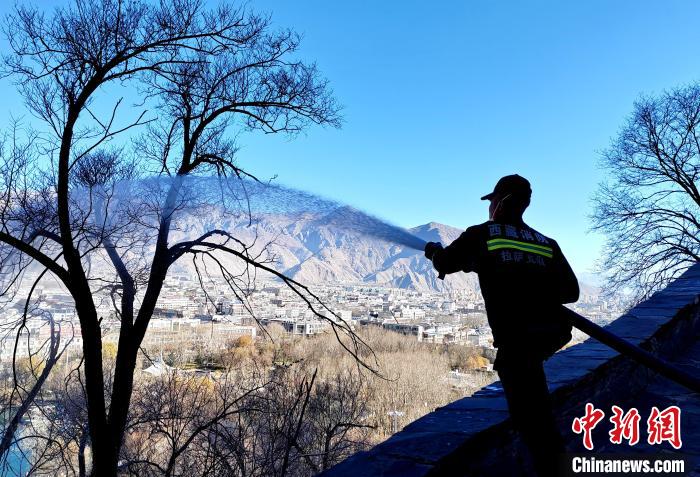 12月6日，布達(dá)拉宮消防救援大隊(duì)在布達(dá)拉宮山體林草區(qū)域開展?jié)窕ぷ??！㈣?攝