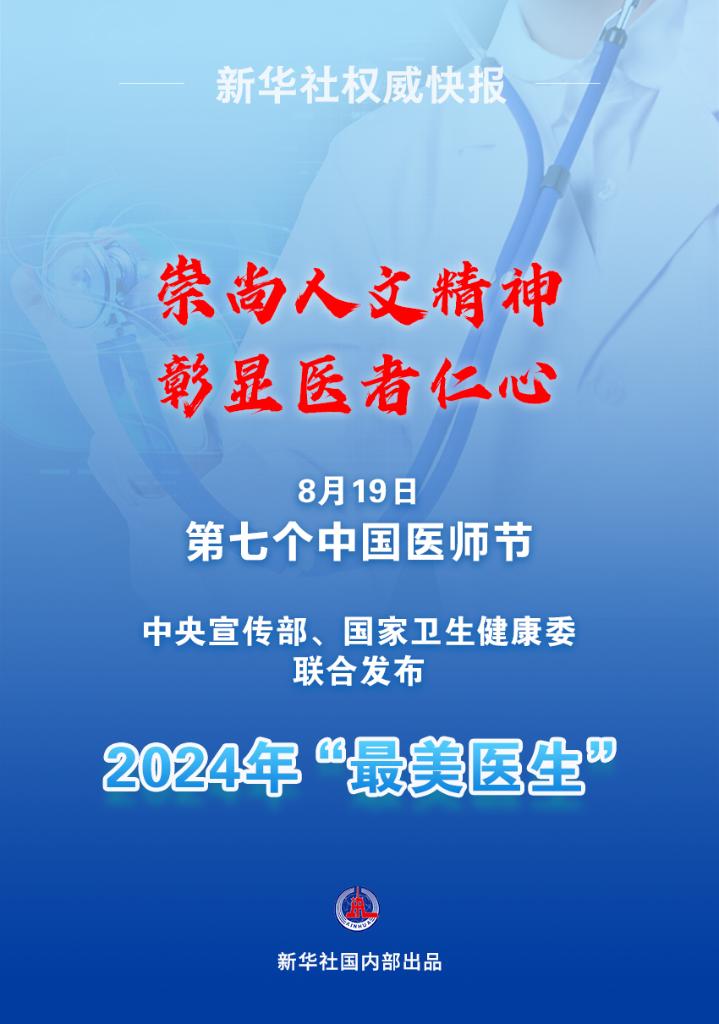新華鮮報|致敬“白衣戰(zhàn)士”！2024年“最美醫(yī)生”發(fā)布