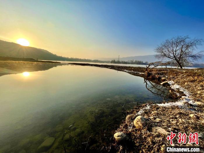 圖為青海省化隆縣黃河濕地景色。　李玉峰 攝