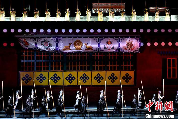 3月17日，西藏拉薩，《文成公主》大型史詩劇演出現(xiàn)場(chǎng)?！±盍?攝