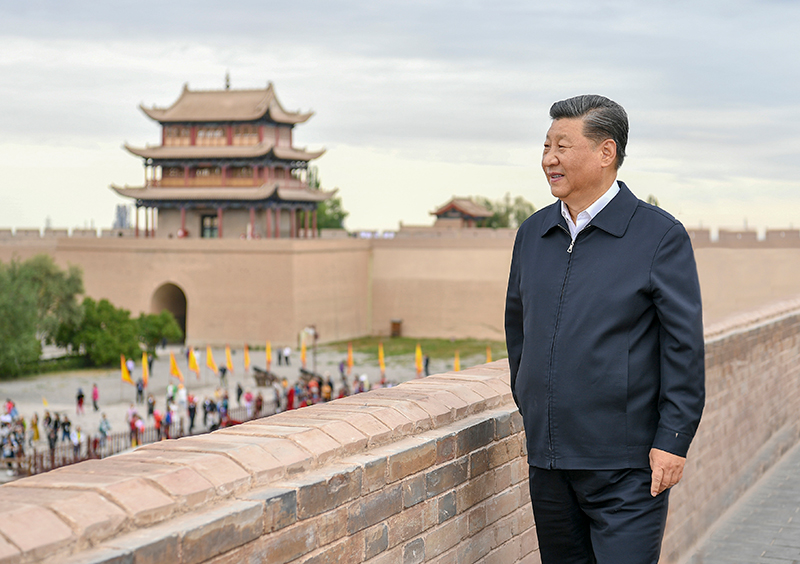 2019年8月20日，習近平總書記來到甘肅嘉峪關關城，登上城樓察看關城整體面貌，聽取河西走廊長城、關隘歷史文化情況介紹。