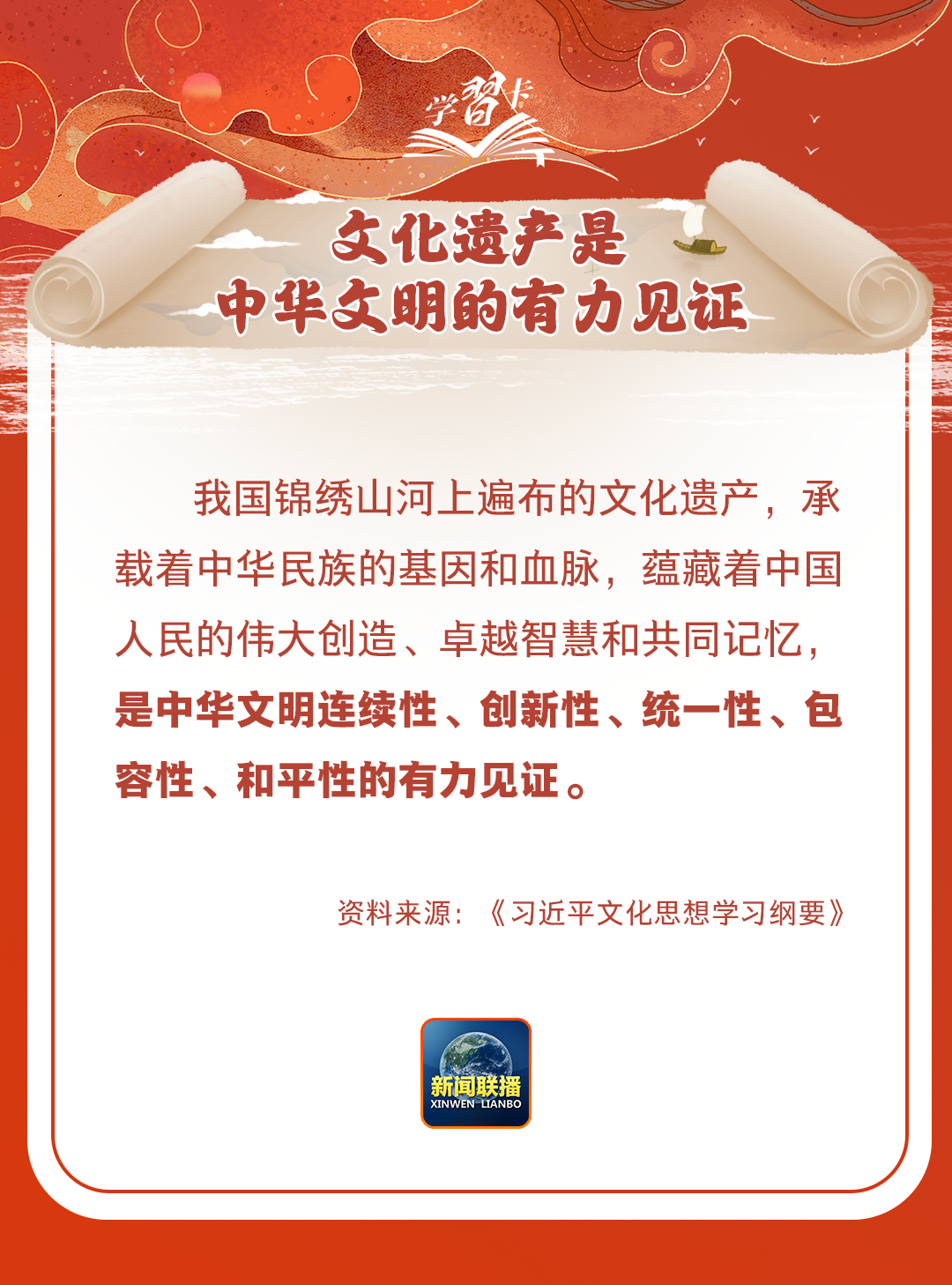 學(xué)習(xí)卡丨守護(hù)好中華民族的文化瑰寶！