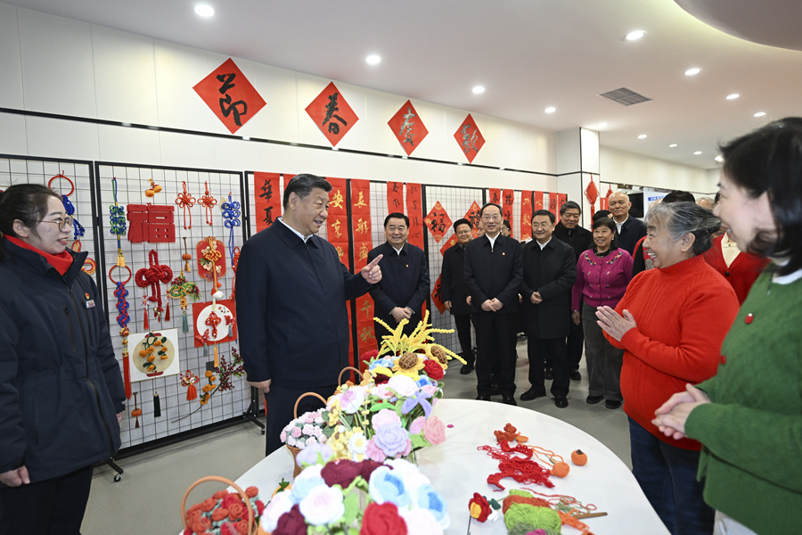 2025年1月23日，習(xí)近平總書(shū)記在沈陽(yáng)大東區(qū)長(zhǎng)安街道長(zhǎng)安小區(qū)社區(qū)黨群服務(wù)中心考察。