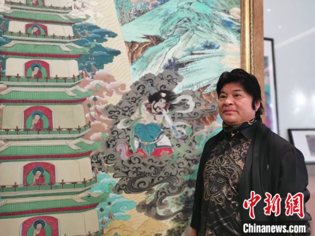 國家一級美術(shù)師劉觖。張?zhí)砀?攝