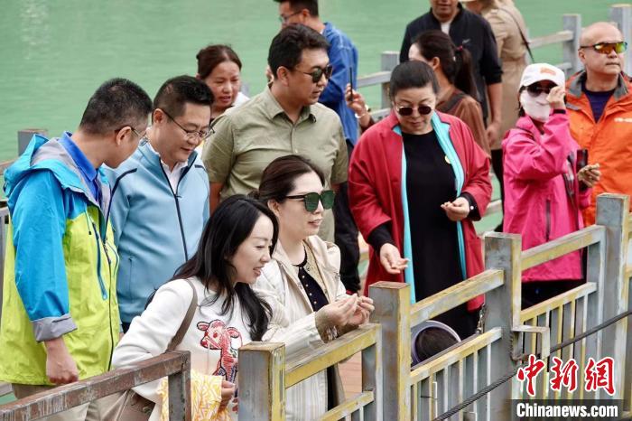 全國新的社會階層人士服務(wù)團(tuán)考察林芝巴河鎮(zhèn)生態(tài)保護(hù)項目?！∧岈?shù)┰龉﹫D
