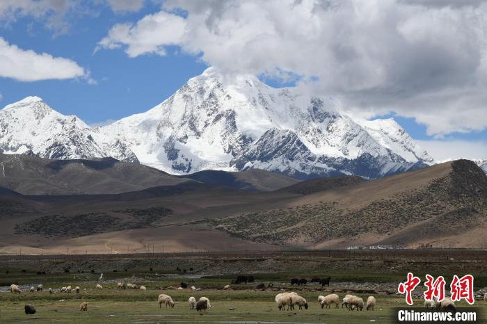 資料圖為拉薩市尼木縣境內(nèi)的瓊姆崗嘎雪山?！∝暩聛?lái)松 攝
