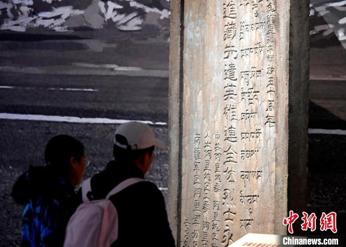 圖為5月18日，觀眾正在欣賞展覽?！±盍?攝